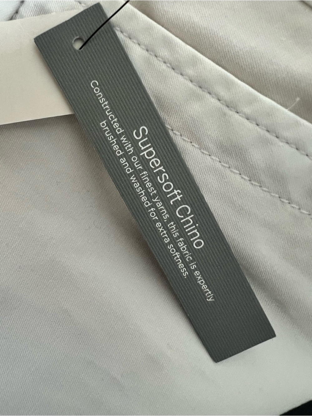 NWT Talbots Girlfriend Supersoft Chino Pants 4 Petite Ankle Length White Relaxed - Picture 7 of 14